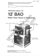 Wadkin 12 inch BAO Instruction Manual preview