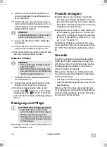 Preview for 12 page of Waeco 9103560751 Operating Manual