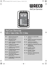 Waeco AirCon Service Mini Identifier R-134a Operating Manual preview