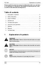 Preview for 11 page of Waeco AirCon Service OZ1000 Operating Manual