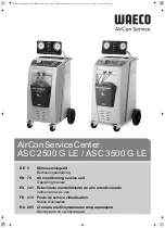 Waeco AirConServiceCenter ASC 2500 G LE Operating Manual preview