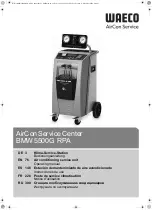 Preview for 1 page of Waeco AirConServiceCenter BMW5500G RPA Operating Manual