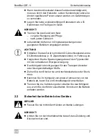 Preview for 7 page of Waeco Bordbar CDF-11 Operating Manual