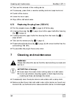 Preview for 32 page of Waeco Bordbar CDF-11 Operating Manual