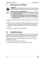 Предварительный просмотр 12 страницы Waeco BordBar TF08 Operating Manual