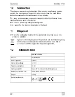 Preview for 22 page of Waeco BordBar TF08 Operating Manual