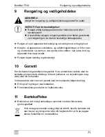 Preview for 71 page of Waeco BordBar TF08 Operating Manual