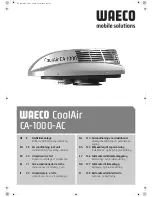 Waeco CoolAir CA-1000-AC Installation And Operating Manual preview