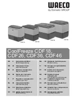 Preview for 1 page of Waeco CoolFreeze CDF-18 Instruction Manual