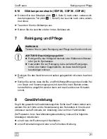 Preview for 21 page of Waeco CoolFreeze CDF-18 Instruction Manual