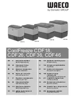 Waeco CoolFreeze CDF 26 Instruction Manual preview
