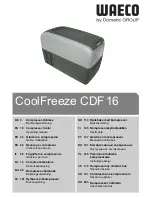 Waeco CoolFreeze CDF16 Operating Manual preview