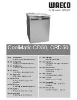 Waeco CoolMatic CD50 Installation And Operating Manual предпросмотр