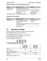 Предварительный просмотр 22 страницы Waeco CoolMatic DC090 Operating Manual