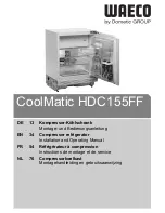 Предварительный просмотр 1 страницы Waeco CoolMatic HDC155FF Installation And Operating Manual