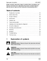 Предварительный просмотр 34 страницы Waeco CoolMatic HDC155FF Installation And Operating Manual