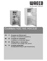 Preview for 1 page of Waeco CoolMatic HDC195 Installation And Operating Manualon And Operating Manualing Manual