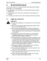 Preview for 19 page of Waeco CoolMatic HDC195 Installation And Operating Manualon And Operating Manualing Manual