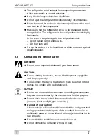 Preview for 41 page of Waeco CoolMatic HDC195 Installation And Operating Manualon And Operating Manualing Manual