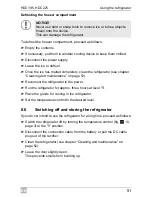 Preview for 51 page of Waeco CoolMatic HDC195 Installation And Operating Manualon And Operating Manualing Manual