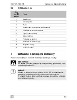 Preview for 163 page of Waeco CoolMatic HDC195 Installation And Operating Manualon And Operating Manualing Manual