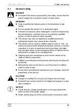 Preview for 15 page of Waeco CRX1050 Installation And Operating Manual