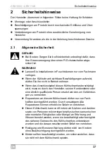 Preview for 37 page of Waeco CRX1050 Installation And Operating Manual