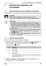 Preview for 43 page of Waeco CRX1050 Installation And Operating Manual