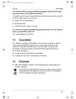 Preview for 41 page of Waeco DIY-12 Operating Manual