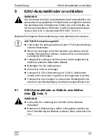 Preview for 21 page of Waeco IU152A Installation And Operating Manual