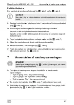 Preview for 87 page of Waeco MagicComfort MSH 300 Installation And Operating Manual