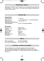 Preview for 147 page of Waeco MagicSafe MS150 Installation And Operating Manual