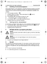 Preview for 74 page of Waeco MagicSpeed HUD Installation And Operating Manual