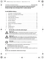 Preview for 76 page of Waeco MagicSpeed HUD Installation And Operating Manual