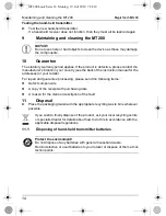 Preview for 14 page of Waeco MagicTouch MT200 Installation And Operating Manual