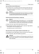 Preview for 21 page of Waeco Mobitherm MWH-020/N Installation And Operating Manual