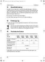 Preview for 22 page of Waeco Mobitherm MWH-020/N Installation And Operating Manual