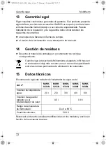 Preview for 72 page of Waeco Mobitherm MWH-020/N Installation And Operating Manual