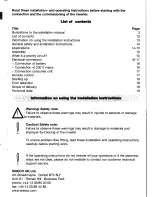 Preview for 3 page of Waeco Mobitronic 8100-012VS Installation And Operating Instructions Manual