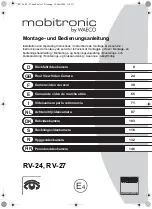 Preview for 1 page of Waeco Mobitronic RV-24 Installation And Operating Instructions Manual