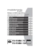 Preview for 1 page of Waeco MOBITRONIC RV-RMM-70 Installation And Operating Instructions Manual