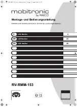 Preview for 1 page of Waeco Mobitronics RV-RMM-153 Installation And Operating Instructions Manual