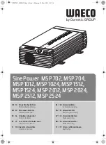 Waeco MSP 1012 Instruction Manual предпросмотр