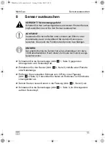 Preview for 11 page of Waeco Multi Gas Operating Manual