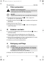 Preview for 12 page of Waeco Multi Gas Operating Manual