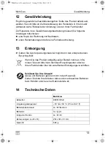 Preview for 13 page of Waeco Multi Gas Operating Manual