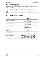 Preview for 13 page of Waeco MyFridge MF-05 Operating Manual