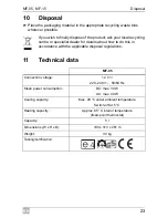 Preview for 23 page of Waeco MyFridge MF-05 Operating Manual