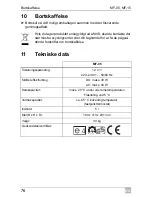 Preview for 76 page of Waeco MyFridge MF-05 Operating Manual