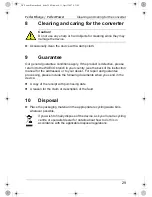 Preview for 29 page of Waeco PerfectCharge DC08 Installation And Operating Manual